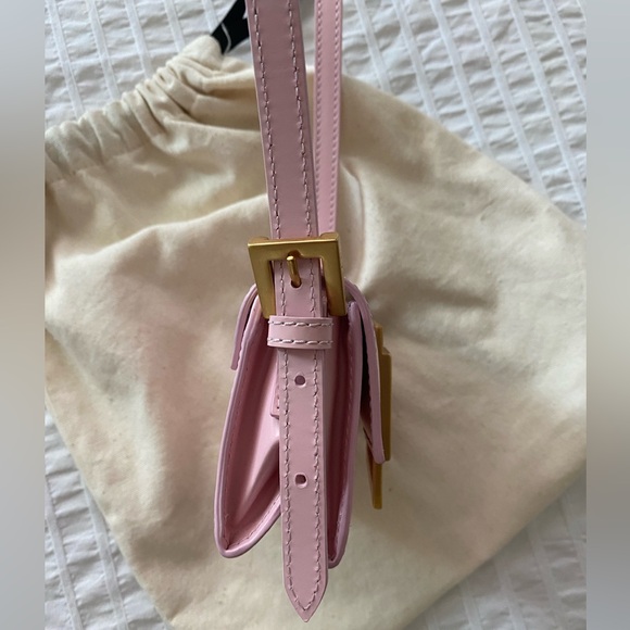BY FAR Pink Micro Fran Shoulder Bag - Picture 6 of 9